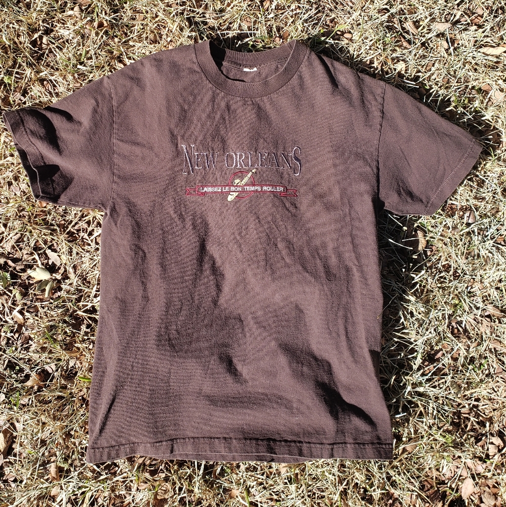 Vintage New Orleans cajun French jazz t shirt - Men's L